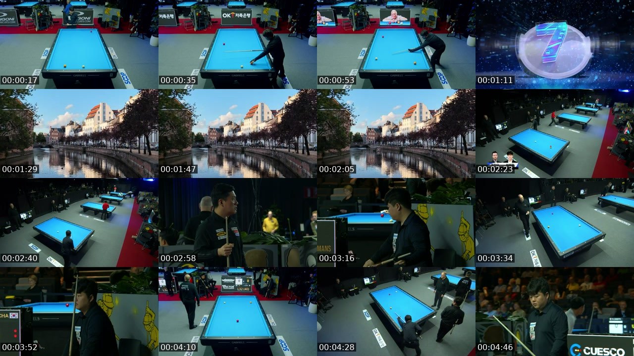 Contact-sheet preview of billiards1's SOOP Live recording