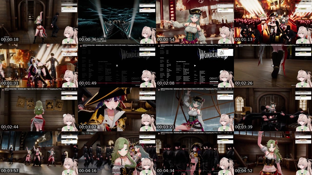 Contact-sheet preview of 누눙지's SOOP Live recording