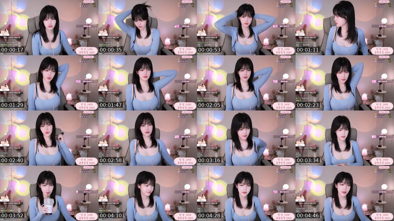 Contact-sheet preview of 짱다.'s SOOP Live recording