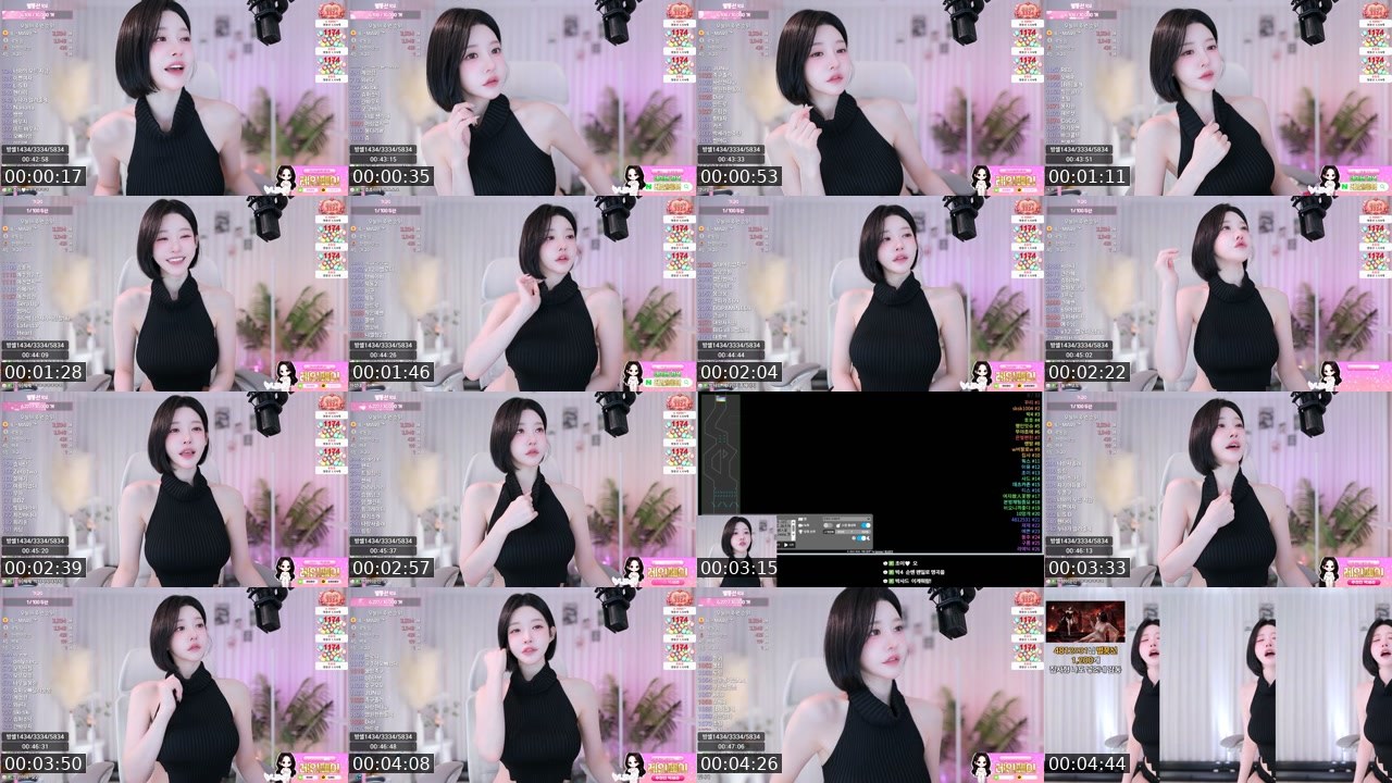 Contact-sheet preview of 박세라's SOOP Live recording