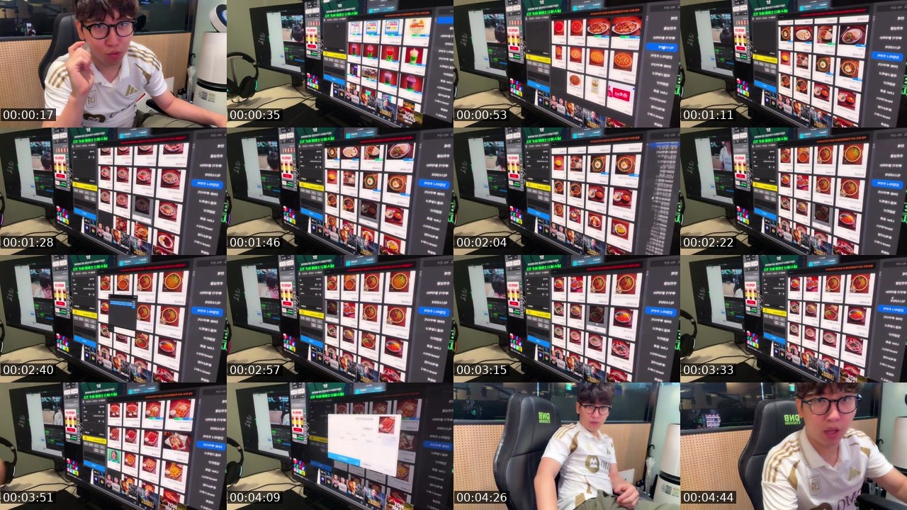 Contact-sheet preview of 준밧드's SOOP Live recording