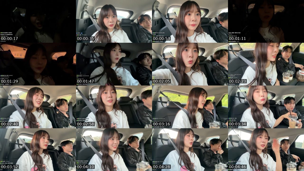 Contact-sheet preview of 배그나's SOOP Live recording