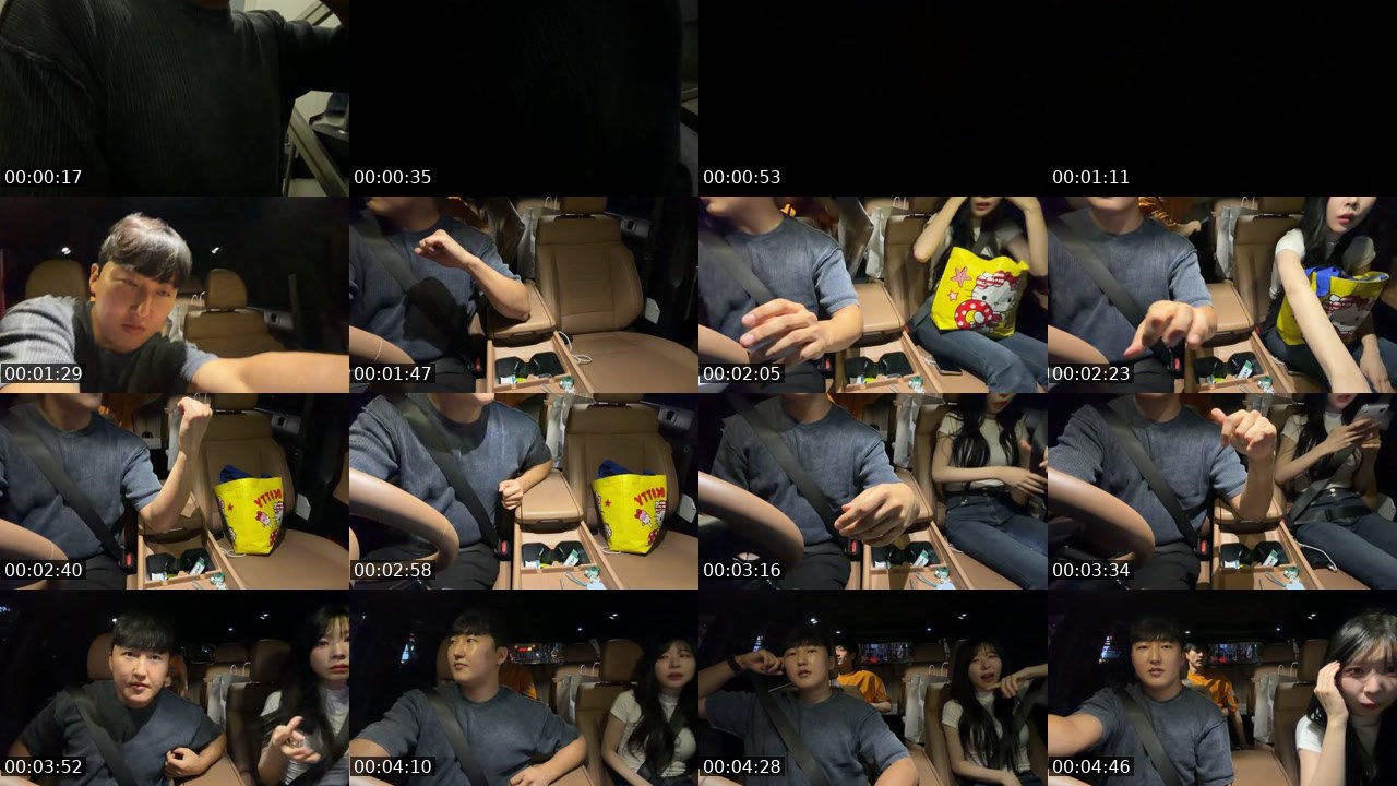 Contact-sheet preview of 빵훈이's SOOP Live recording