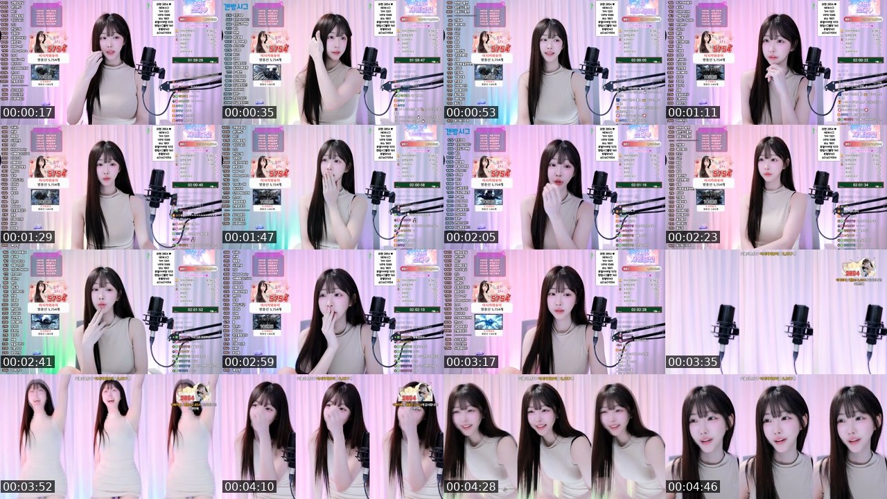 Contact-sheet preview of 소다♥'s SOOP Live recording