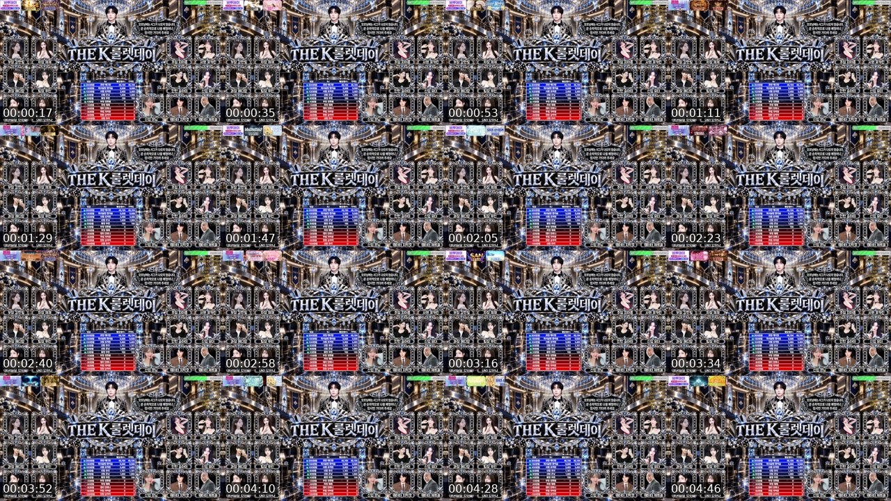 Contact-sheet preview of [BJ]케이's SOOP Live recording