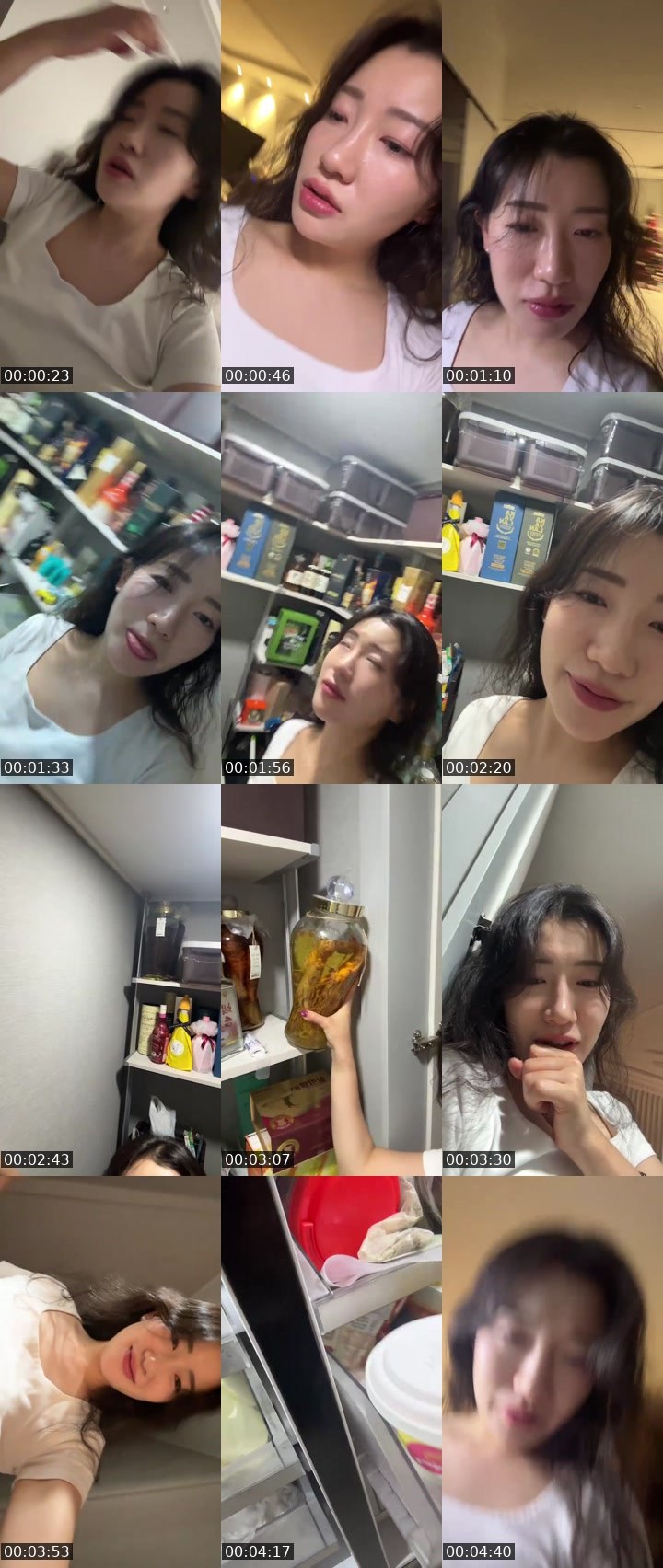Contact-sheet preview of 혼술중's SOOP Live recording