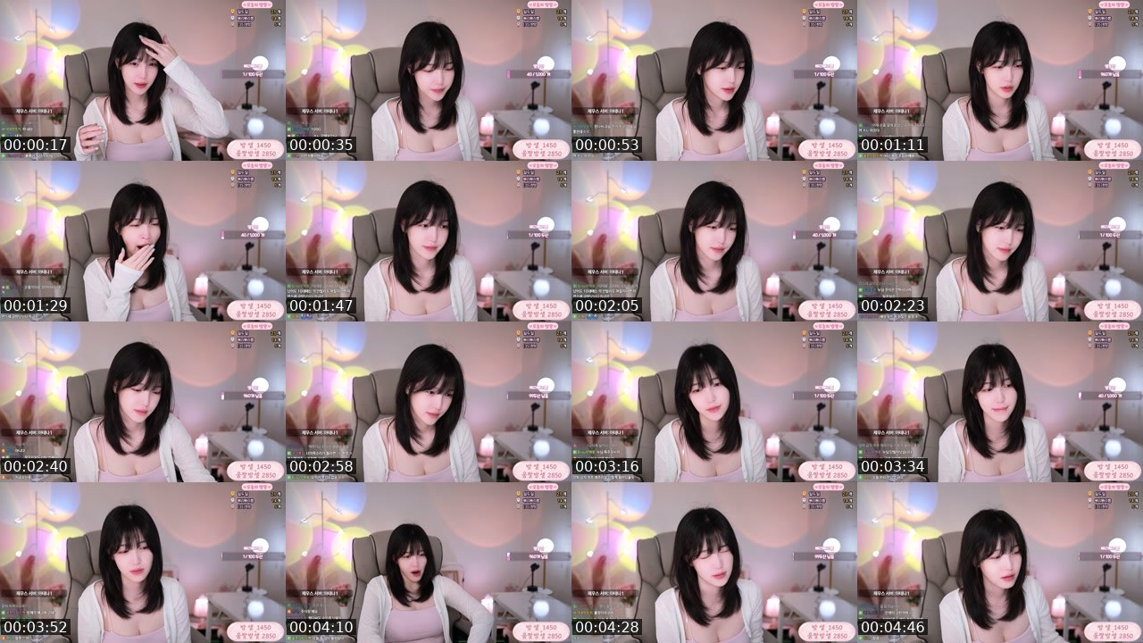 Contact-sheet preview of 짱다.'s SOOP Live recording