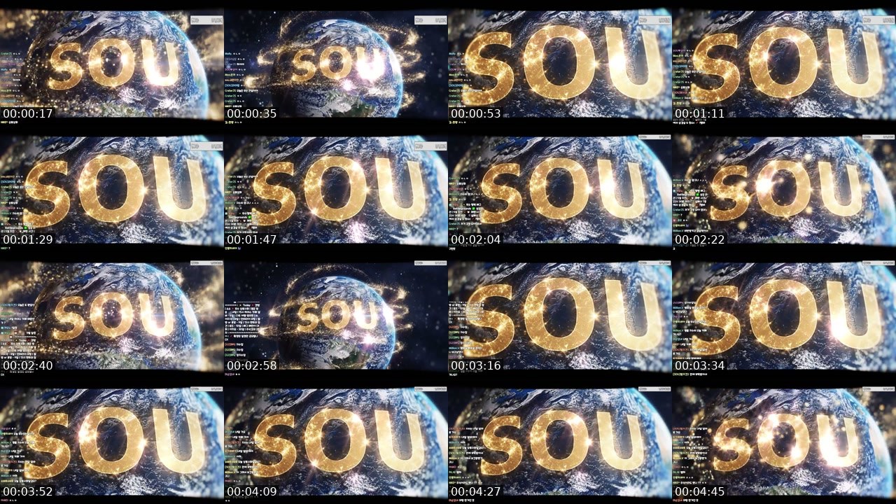 Contact-sheet preview of 장지수's SOOP Live recording
