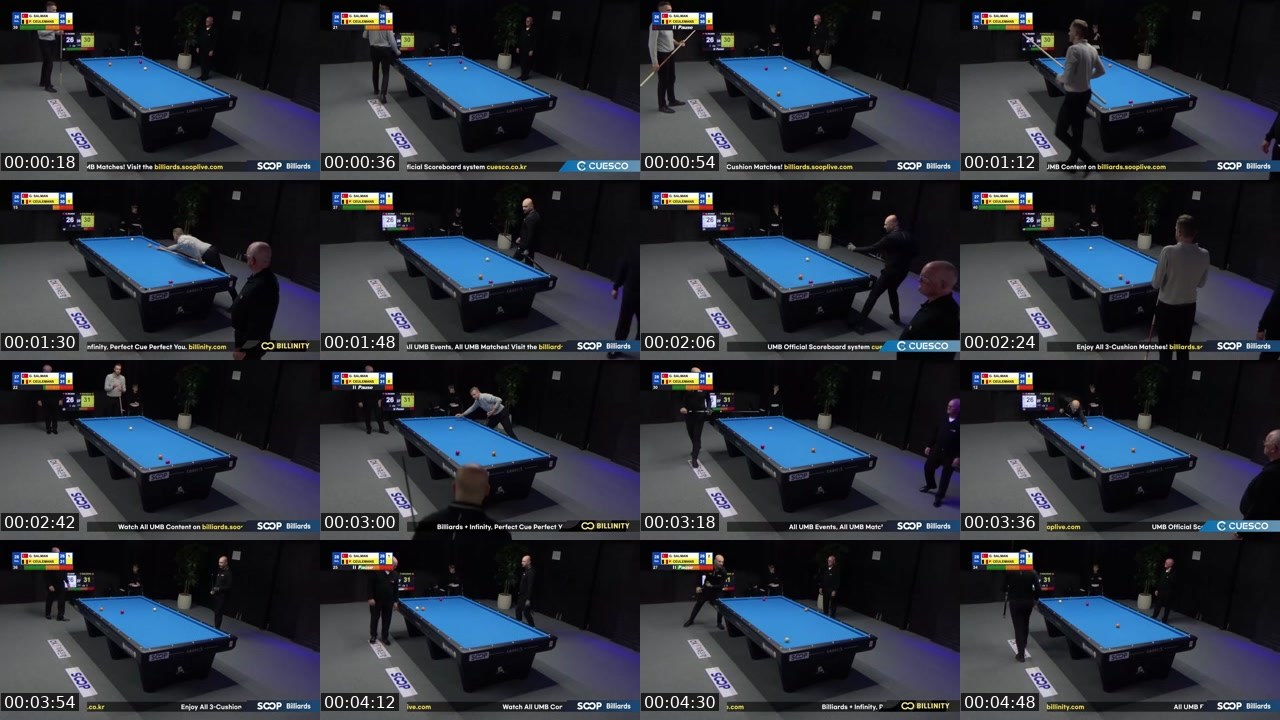 Contact-sheet preview of billiards4's SOOP Live recording