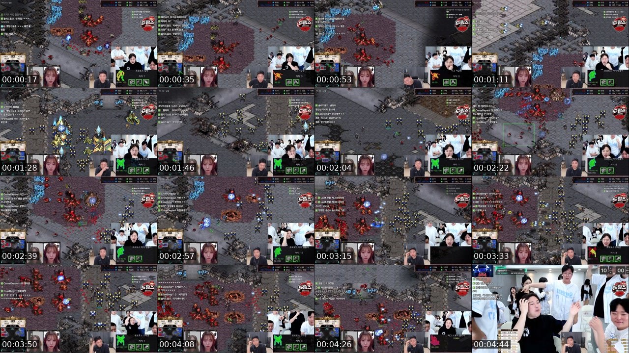 Contact-sheet preview of JuM.윤중2's SOOP Live recording