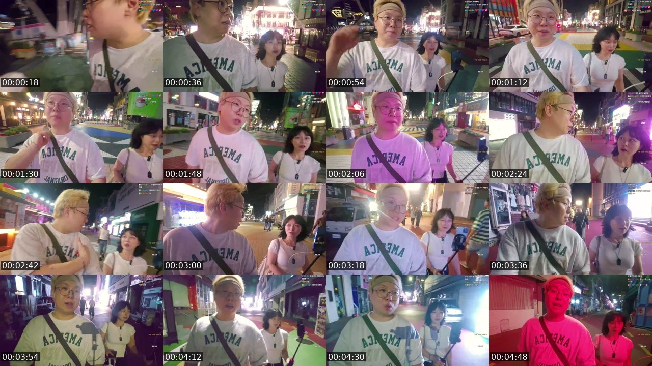 Contact-sheet preview of 뚜란's SOOP Live recording