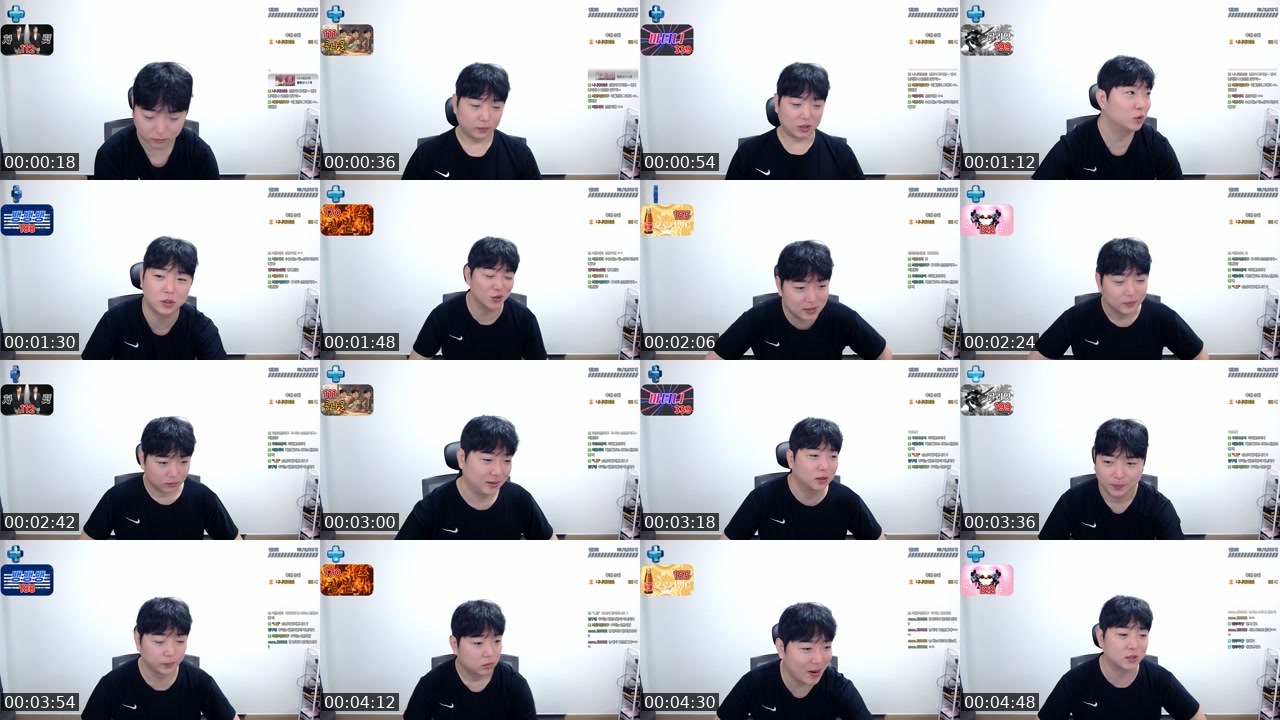Contact-sheet preview of 신상문☆☆'s SOOP Live recording