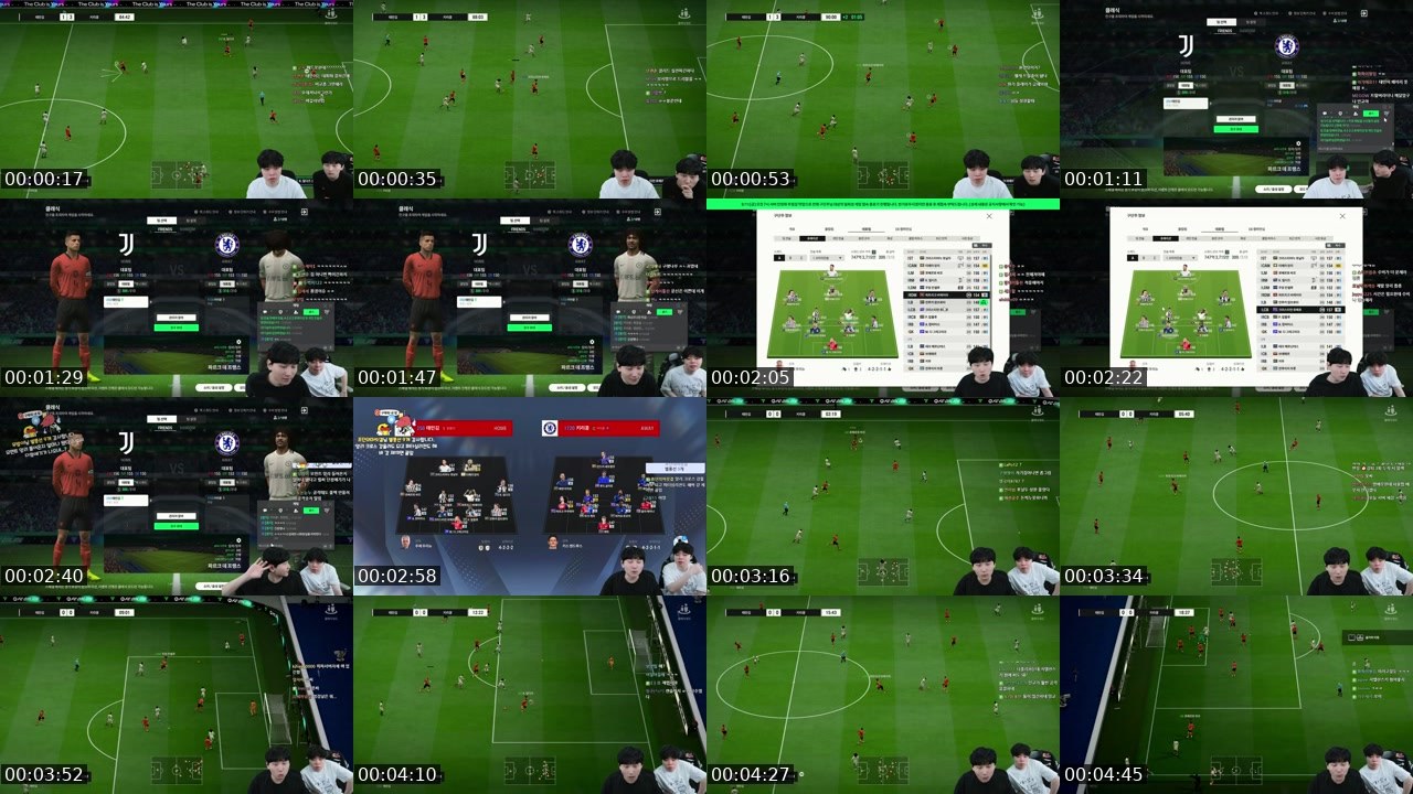 Contact-sheet preview of 클리드1's SOOP Live recording