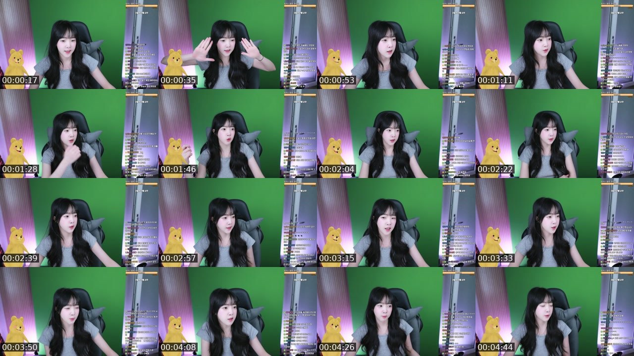 Contact-sheet preview of 임아니's SOOP Live recording