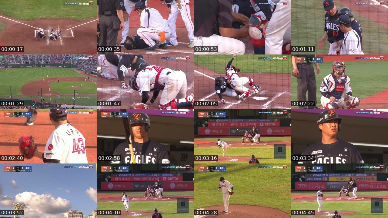 Contact-sheet preview of KBO_Global2's SOOP Live recording