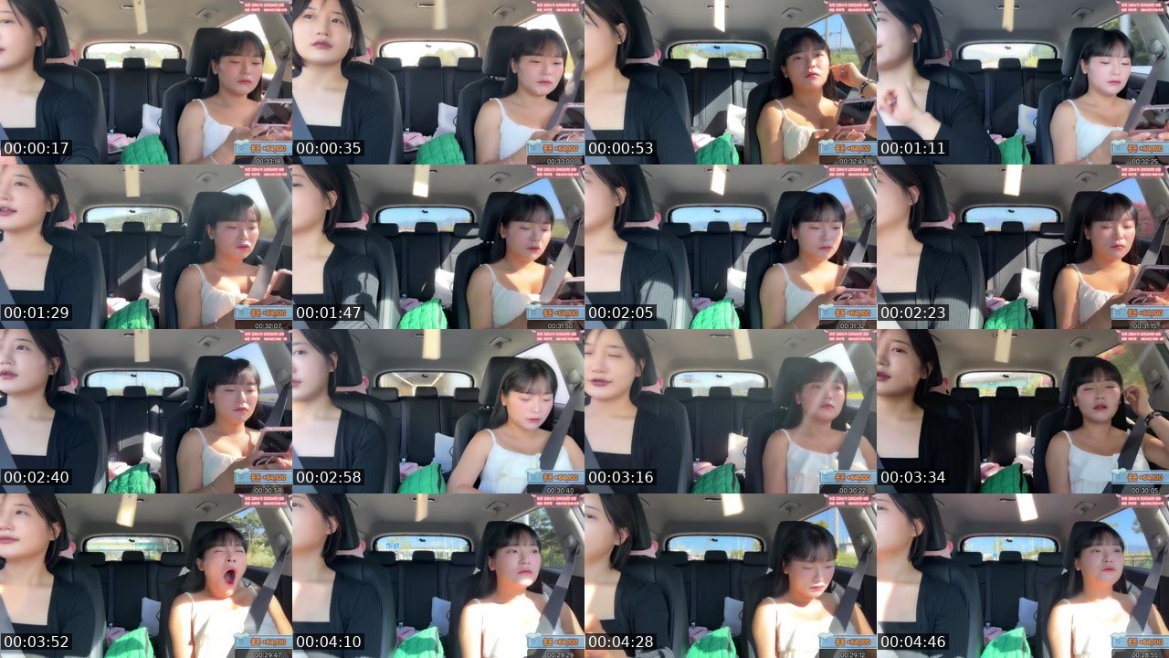 Contact-sheet preview of 갓미소's SOOP Live recording