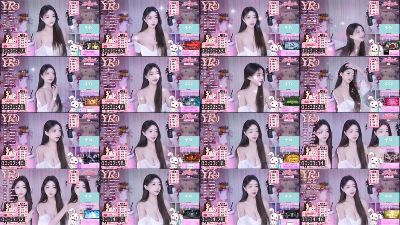 Contact-sheet preview of 한유리:)♥'s SOOP Live recording