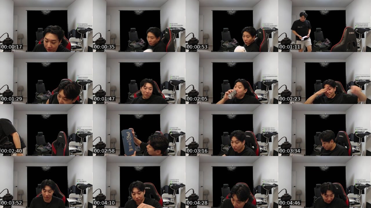 Contact-sheet preview of Best도재욱's SOOP Live recording