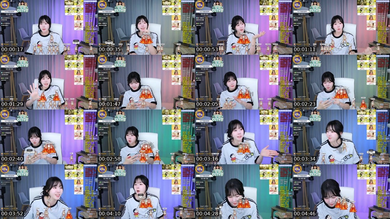Contact-sheet preview of 마꼬.'s SOOP Live recording