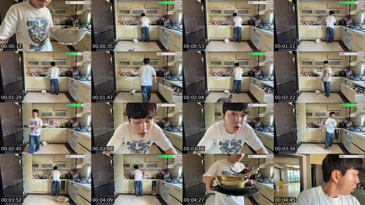 Contact-sheet preview of 동산's SOOP Live recording
