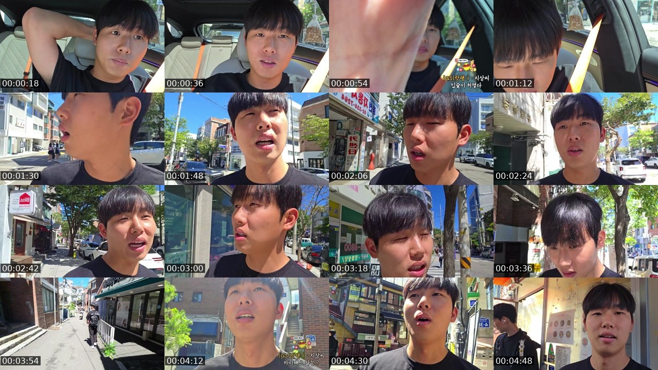 Contact-sheet preview of 이지상:)'s SOOP Live recording
