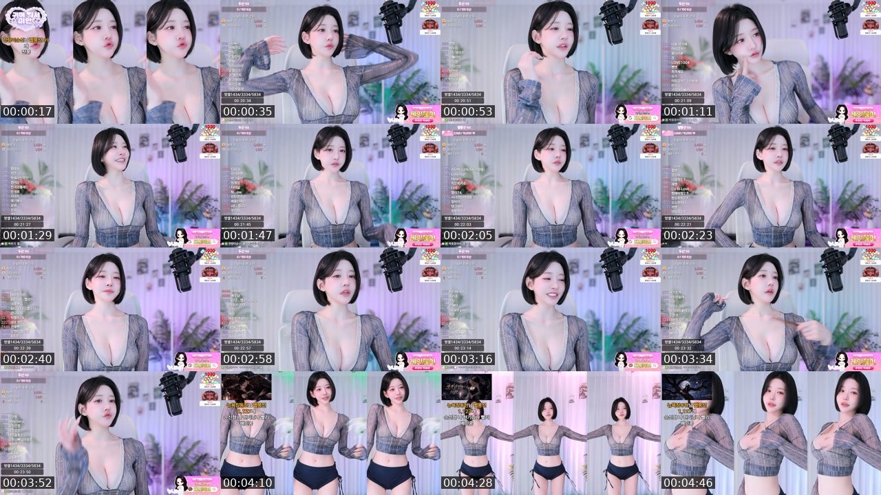 Contact-sheet preview of 박세라's SOOP Live recording