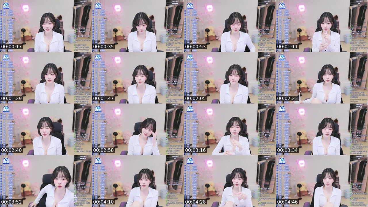 Contact-sheet preview of 주하랑's SOOP Live recording