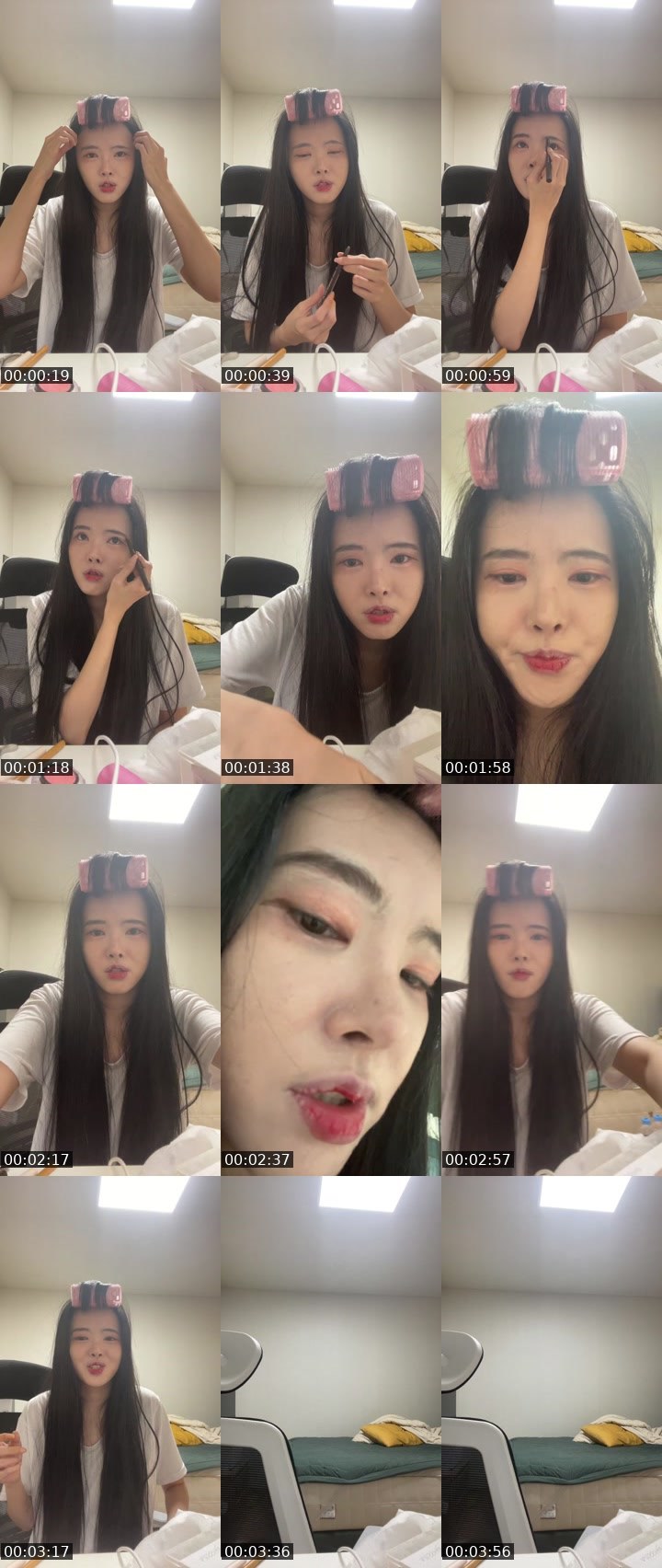 Contact-sheet preview of 브이22222's SOOP Live recording