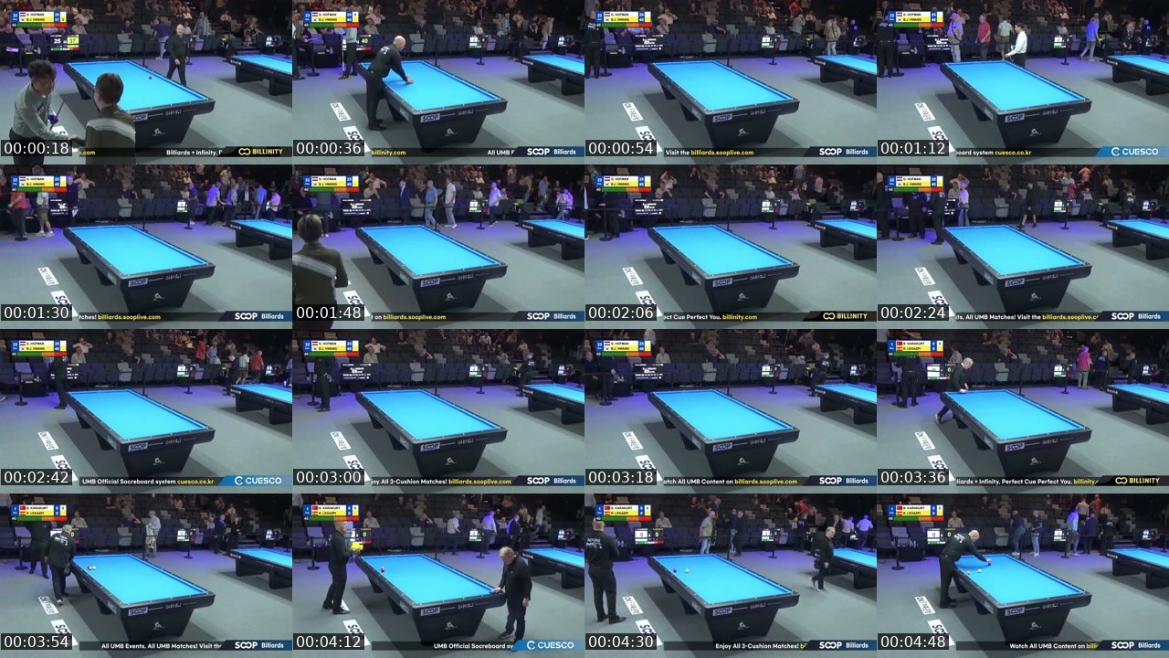 Contact-sheet preview of billiards6's SOOP Live recording