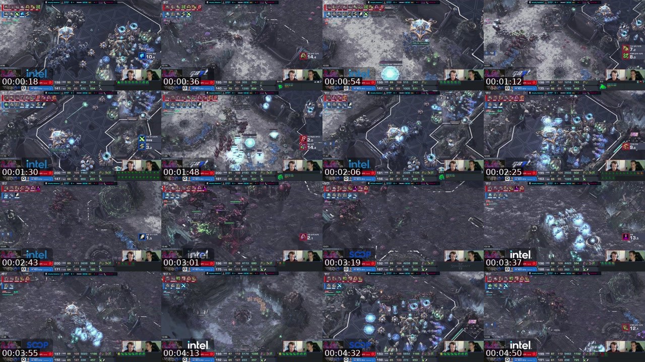 Contact-sheet preview of GSL_공식's SOOP Live recording