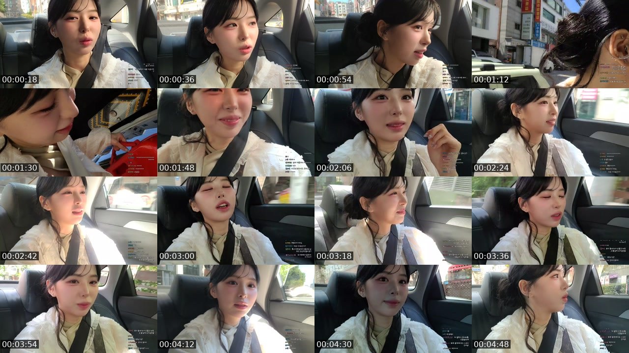 Contact-sheet preview of 완소리's SOOP Live recording