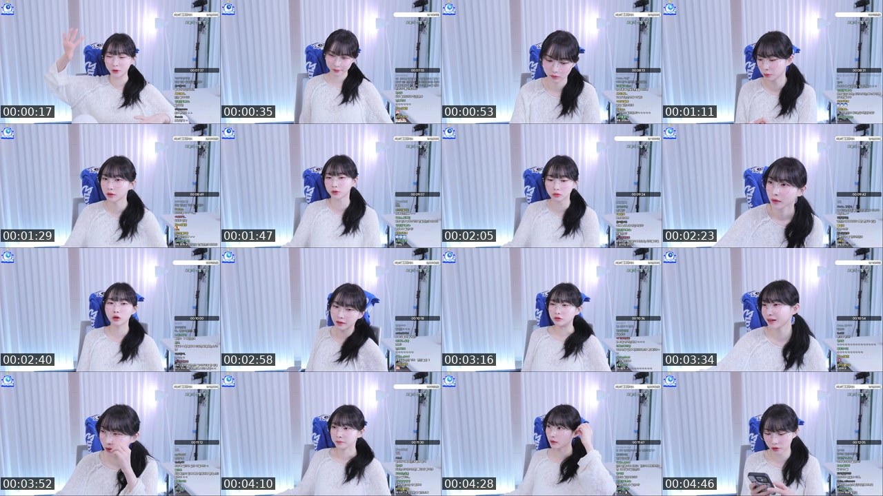 Contact-sheet preview of 지두두's SOOP Live recording