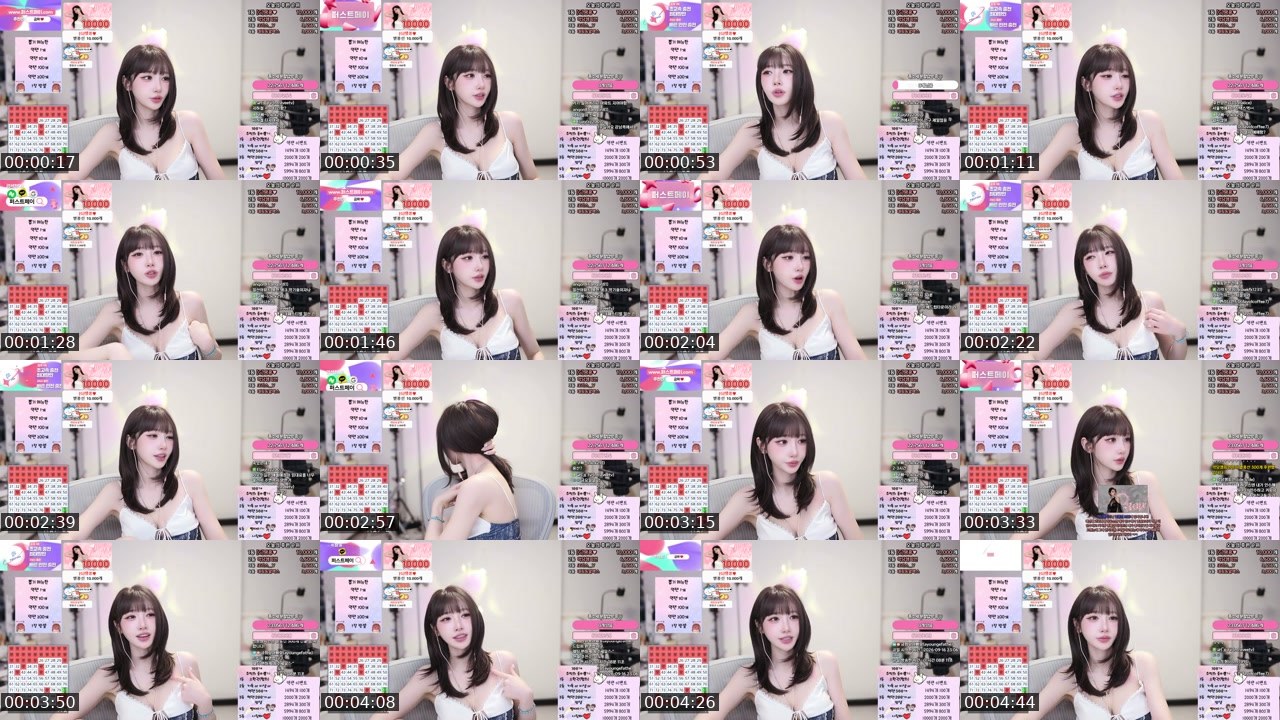 Contact-sheet preview of S2금화's SOOP Live recording