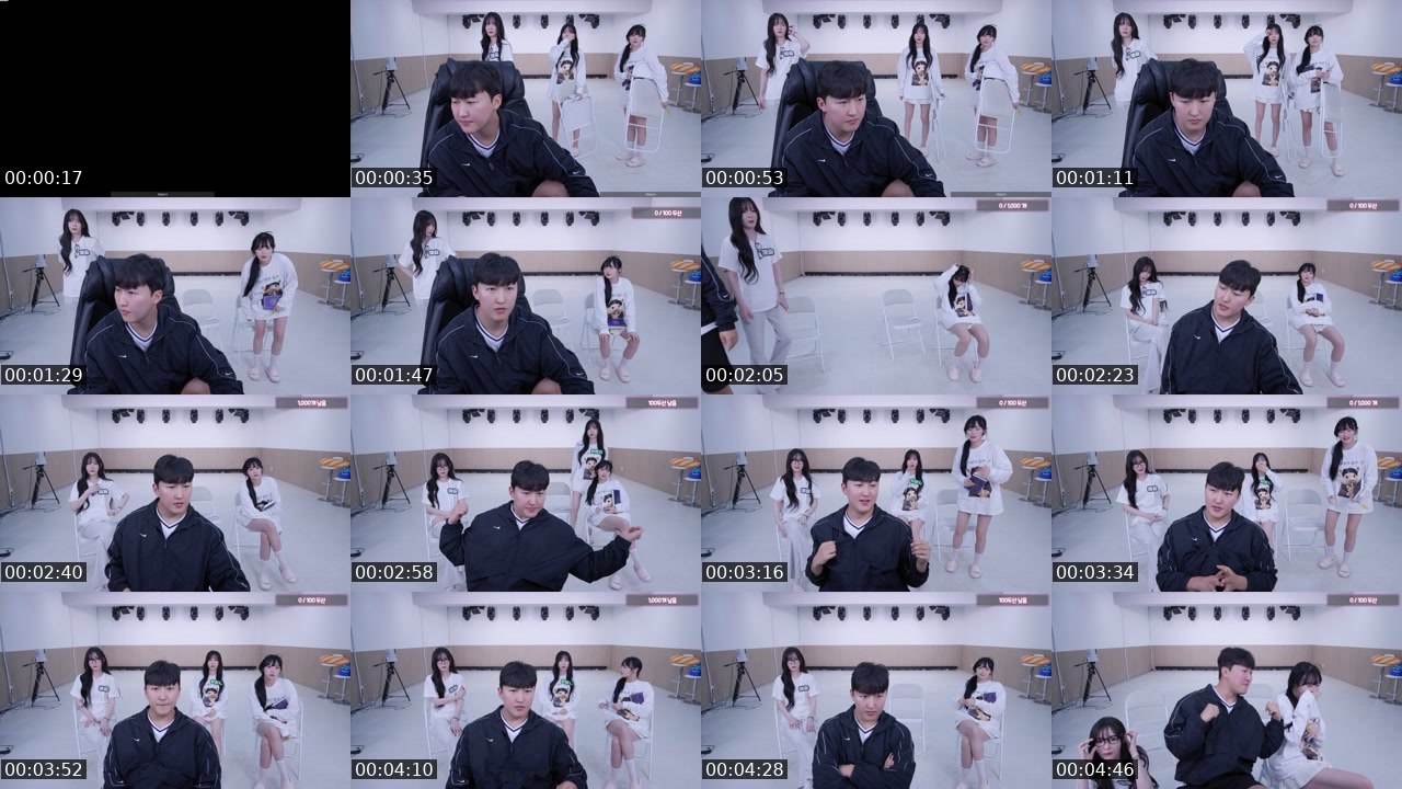 Contact-sheet preview of 임밍지's SOOP Live recording