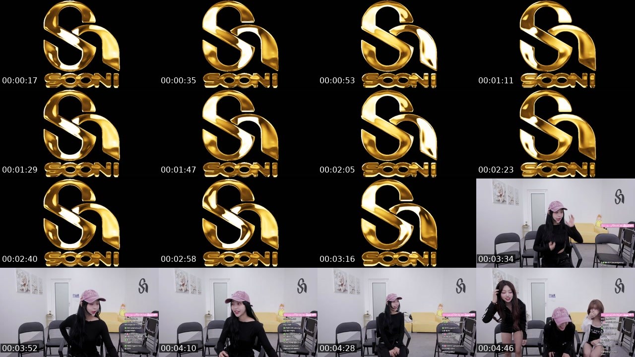 Contact-sheet preview of 뮤링♥'s SOOP Live recording