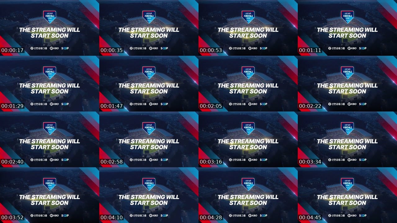 Contact-sheet preview of KBO_Global1's SOOP Live recording