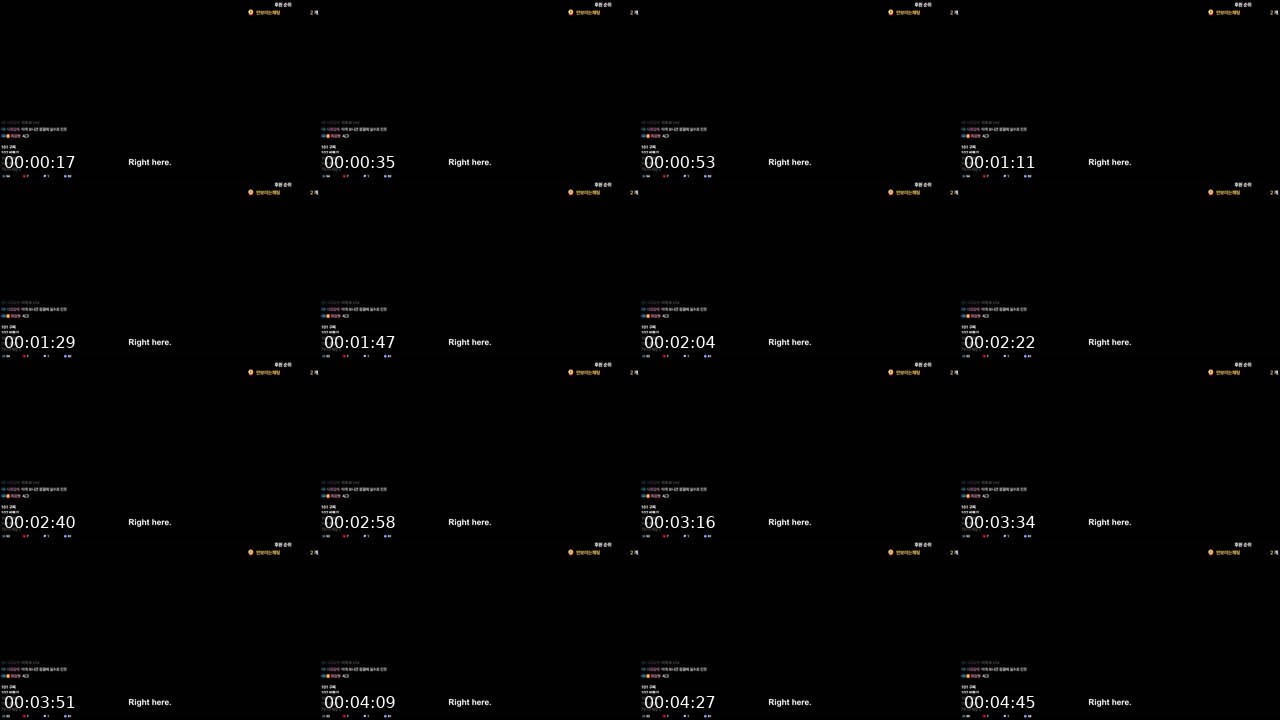 Contact-sheet preview of 최강_'s SOOP Live recording