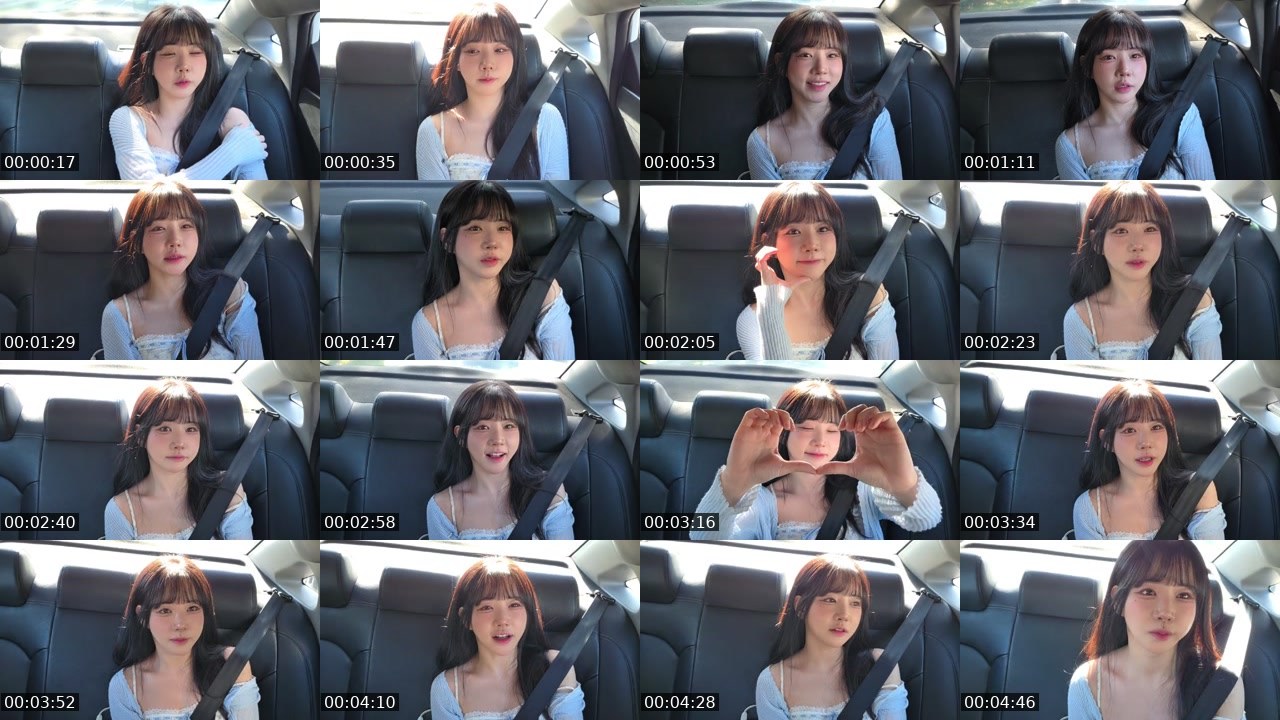 Contact-sheet preview of 유소나's SOOP Live recording