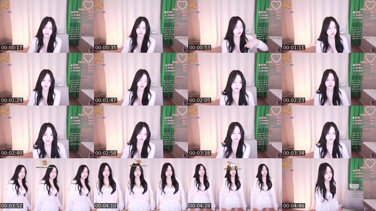 Contact-sheet preview of 박쭈이's SOOP Live recording