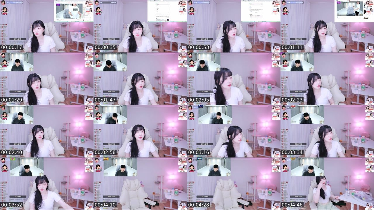 Contact-sheet preview of 파찌+'s SOOP Live recording