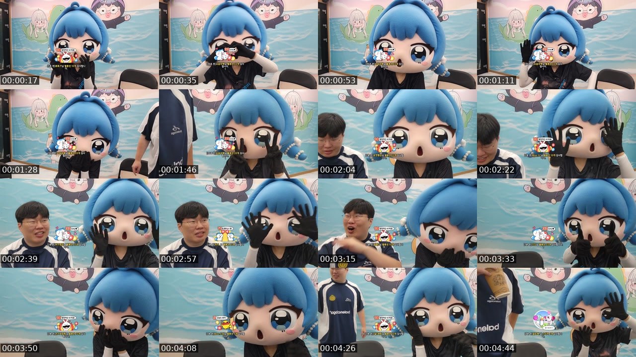 Contact-sheet preview of 하루비_'s SOOP Live recording
