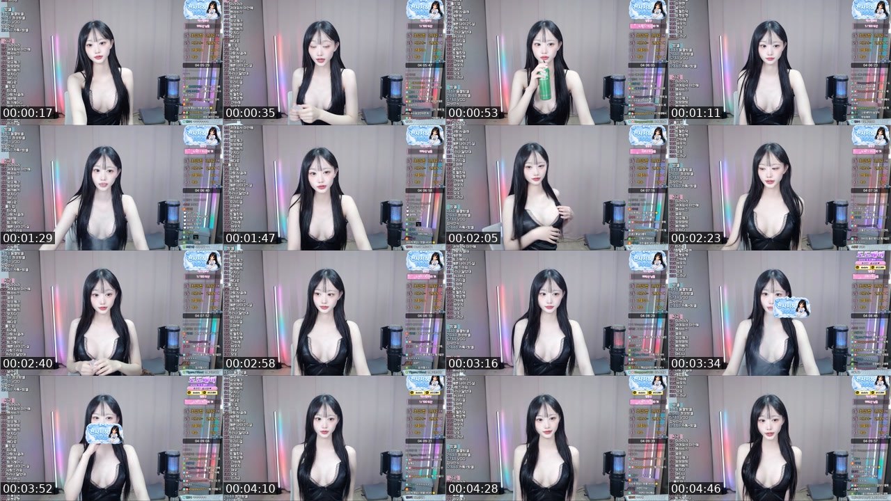 Contact-sheet preview of 솜서하♥'s SOOP Live recording