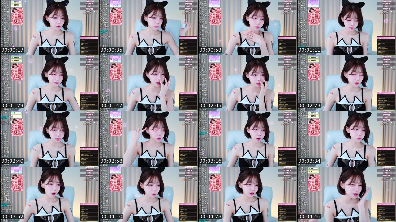 Contact-sheet preview of 문찌♥'s SOOP Live recording