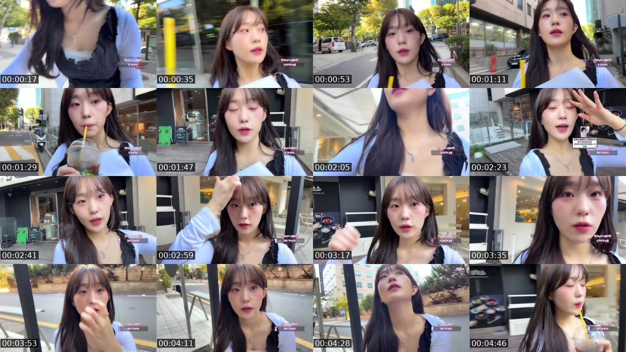Contact-sheet preview of 요닝♡.'s SOOP Live recording