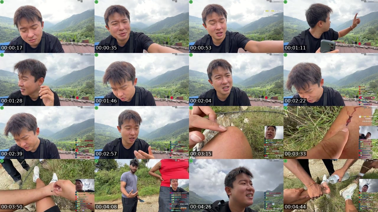 Contact-sheet preview of [애견]조성근's SOOP Live recording