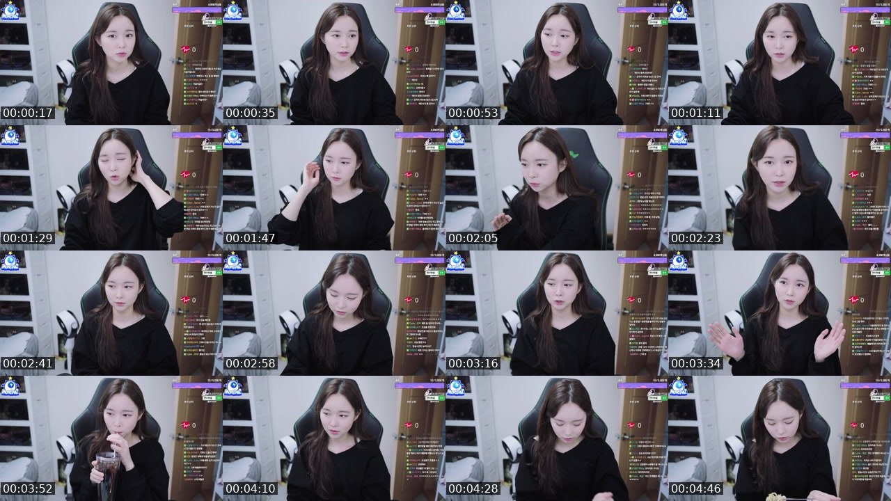 Contact-sheet preview of 임조이1111's SOOP Live recording
