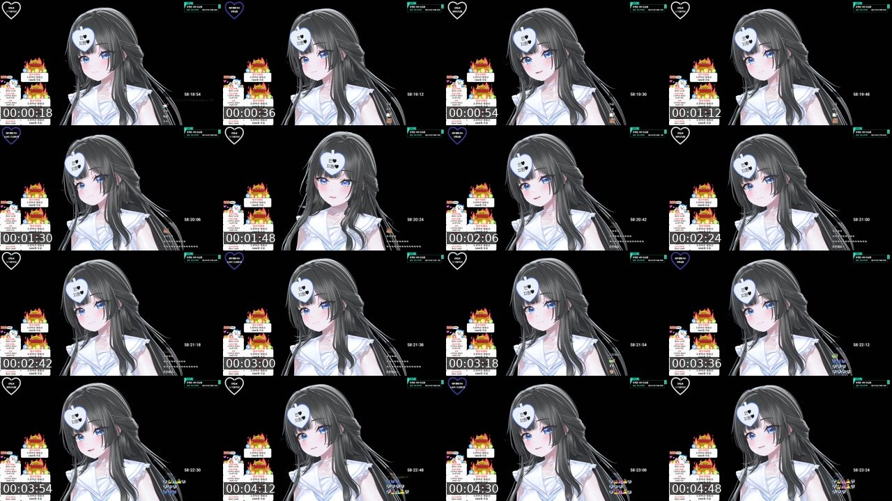 Contact-sheet preview of 김쿼카_'s SOOP Live recording