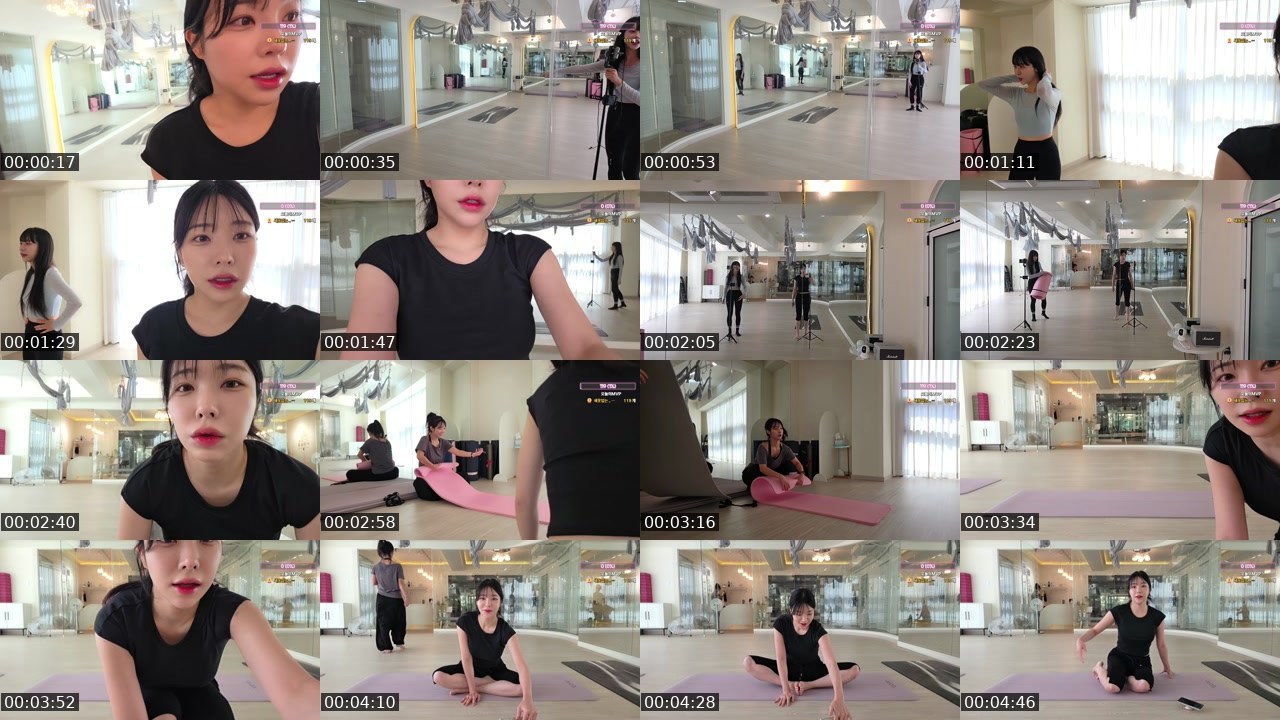Contact-sheet preview of 조아인♥'s SOOP Live recording