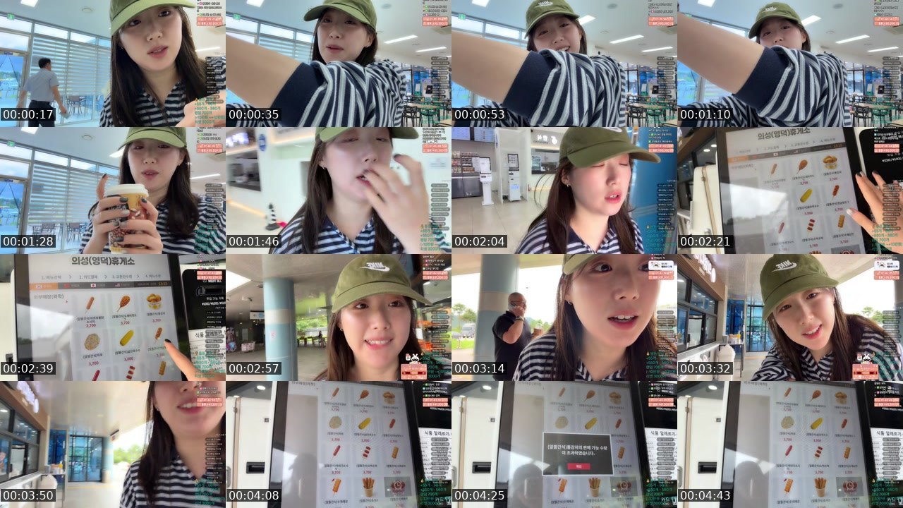 Contact-sheet preview of 김찌리's SOOP Live recording