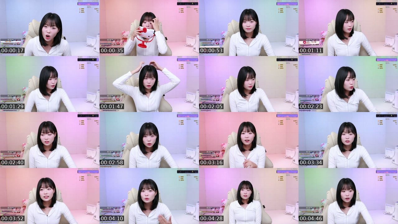Contact-sheet preview of 김순지's SOOP Live recording